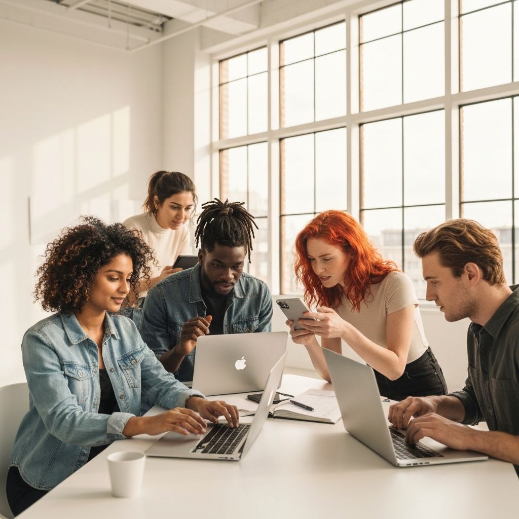 Creator community collaborating